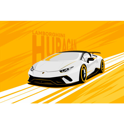 Colorful car. Lamborghini Huracan