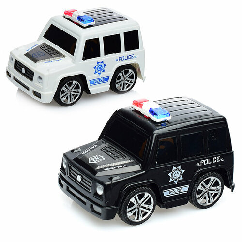 Машина Полиция 12027-5 черная/белая, в ассортименте, в пакете машина 12025 6 полиция на батарейках черная белая в ассортименте в коробке