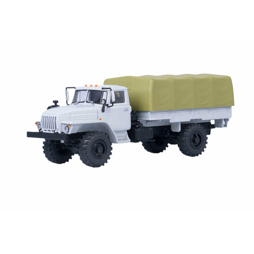 Uralsky truck / уральский грузовик 43206 4x4 бортовой с тентом 1 43 for n san navara 4x4 pickup truck red diecast models limited collection