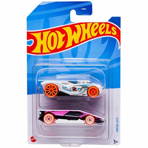 Набор машинок Mattel Hot Wheels упаковка из 2-х штук №19 набор подарочный hot wheels 5 машинок микс