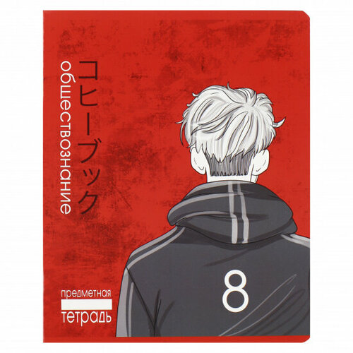 Тетрадь предметная, Обществознание, 48 листов, клетка Аниме