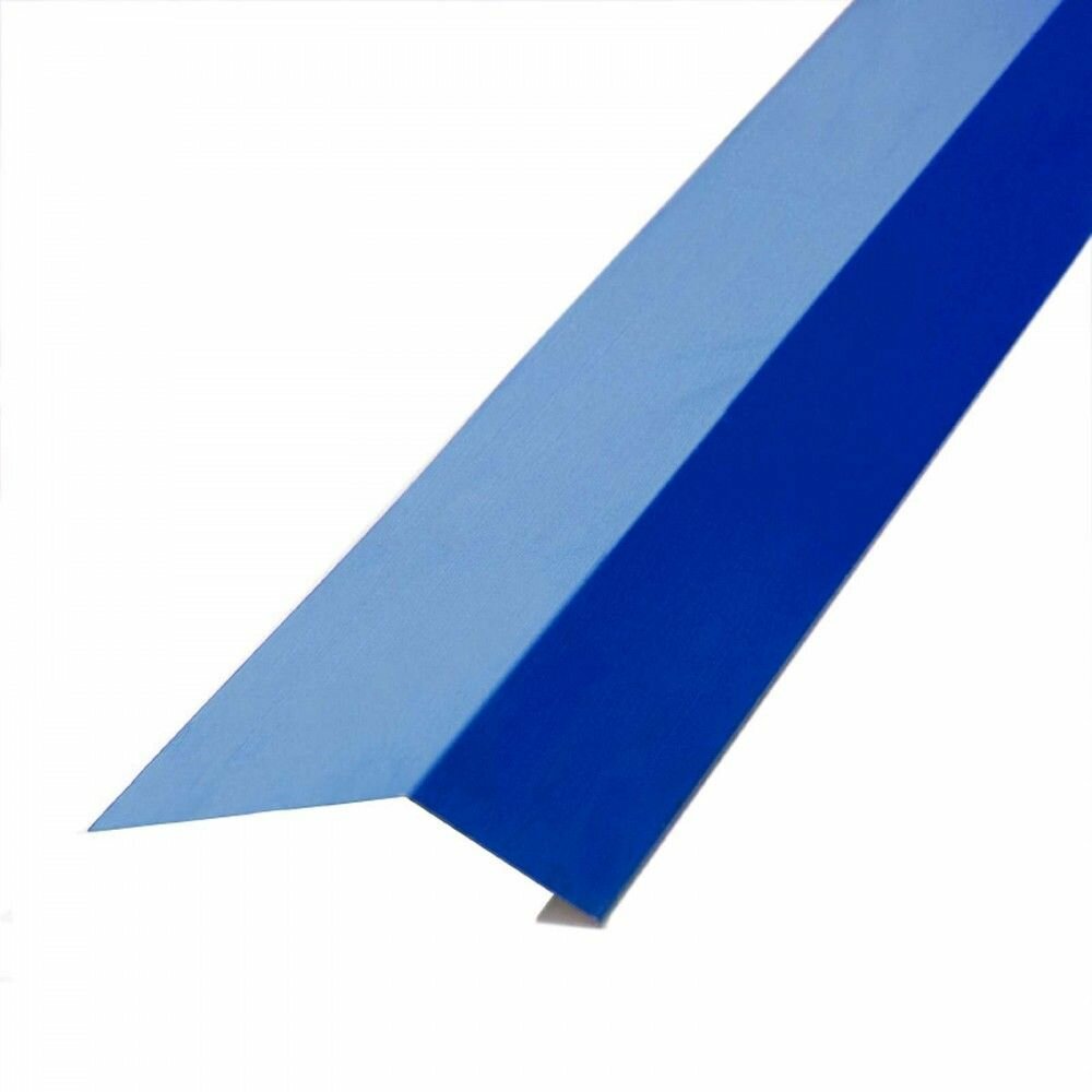 фото Фартук свеса, капельник 60х55х1250 мм синий RAL 5005 3 штук металлический 1.25 метра,