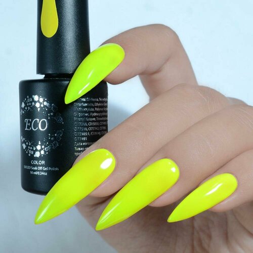 Гель-лак для ногтей ТМ ECO Неон №124, 10мл