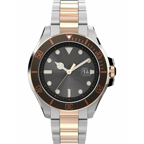 Наручные часы TIMEX Harborside, черный, серебряный наручные часы timex harborside серебряный черный