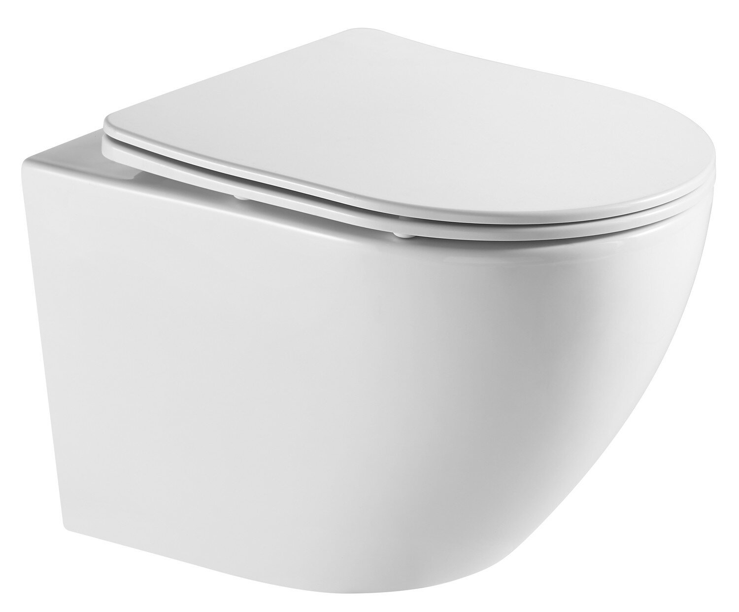 фото Унитаз подвесной Azario Grado безободковый с сиденьем микролифт AZ-0046-UQ