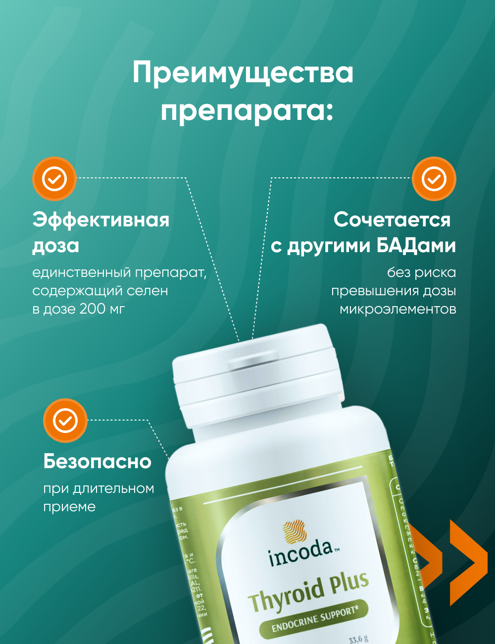 Препараты Йода Для Щитовидной Железы Incoda Тиро-вита для щитовидной железы морской йод легкодоступное железо селен витамин С и Е