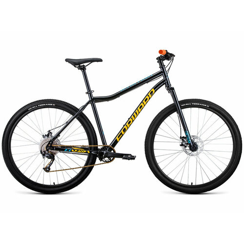Горный велосипед Forward Sporting 29 X D, год 2022, цвет Черный-Желтый, ростовка 17 горный велосипед trek marlin 4 29 год 2022 цвет красный ростовка 17 5