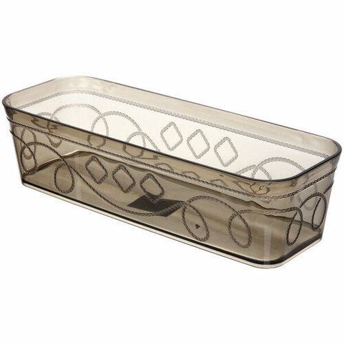 Контейнер для хранения «Пинто», цвет серый, 30*10,5*7,5см