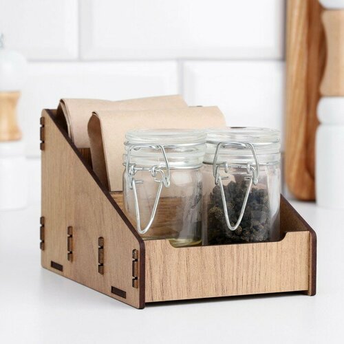 Подставка для специй деревянная 15х10х108 см 776₽