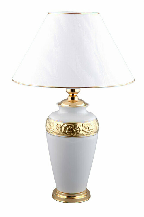 Лампа настольная с рельефом 30 см, золото