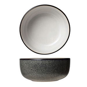 Салатник «Сиель блан»; керамика;300мл; D=11, H=5см; белый, черный, Cosy&Trendy, QGY - 3445011