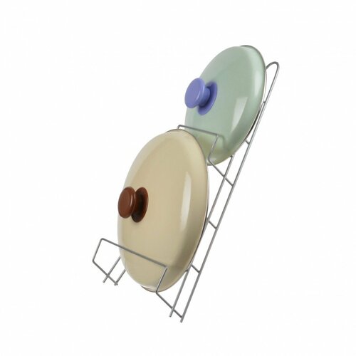 Подставка для крышек/Сушилка для посуды /хром/ Алтайский металлист/(23*7*27 см) АЛТ 108С