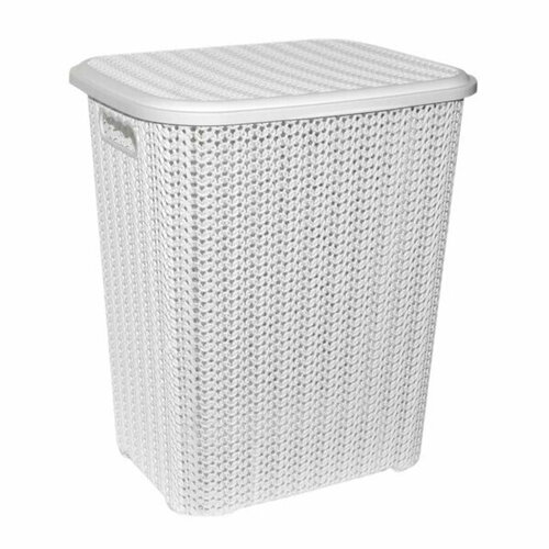 Корзина 60,0 л для белья Вязь шоколад