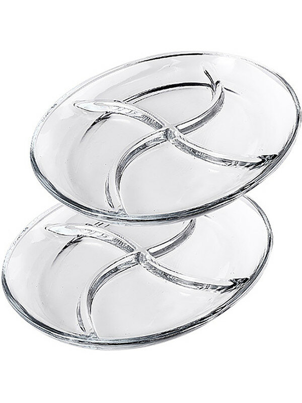 фото Менажница, стеклянная, 4 секции