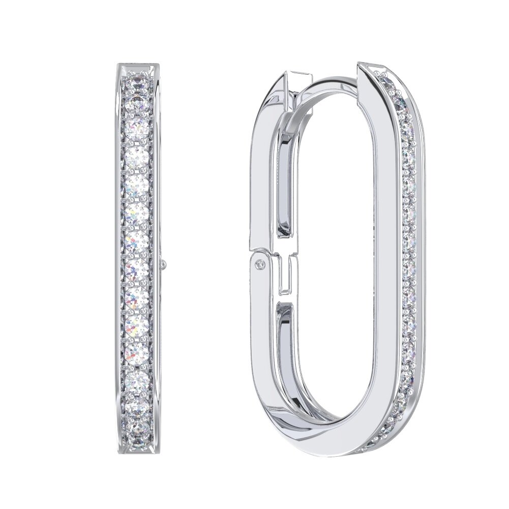 Серьги Яхонт, серебро, 925 проба, фианит, , бесцветный
