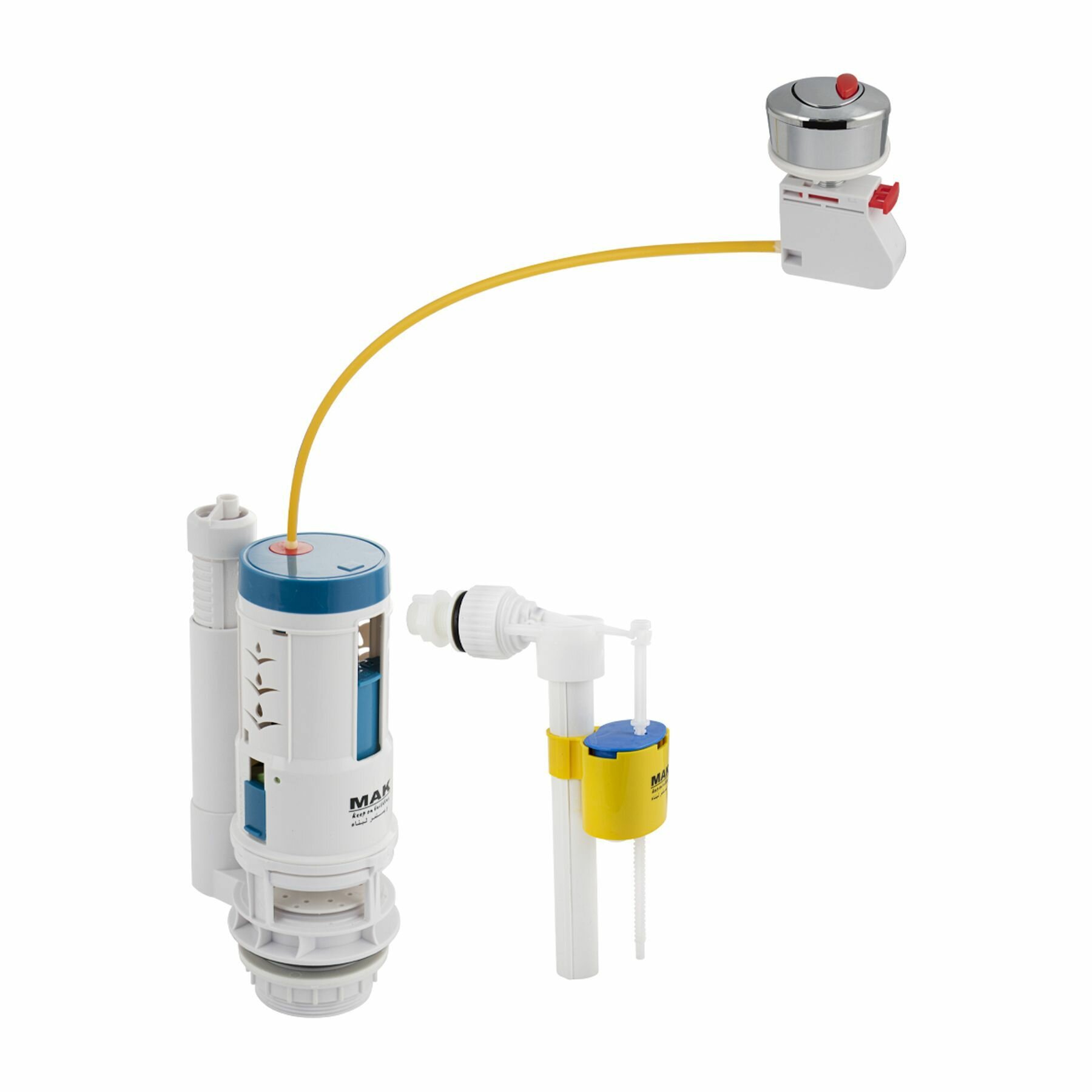 фото Комплект для бачка унитаза, впускной боковой, выпускной клапан, MAK