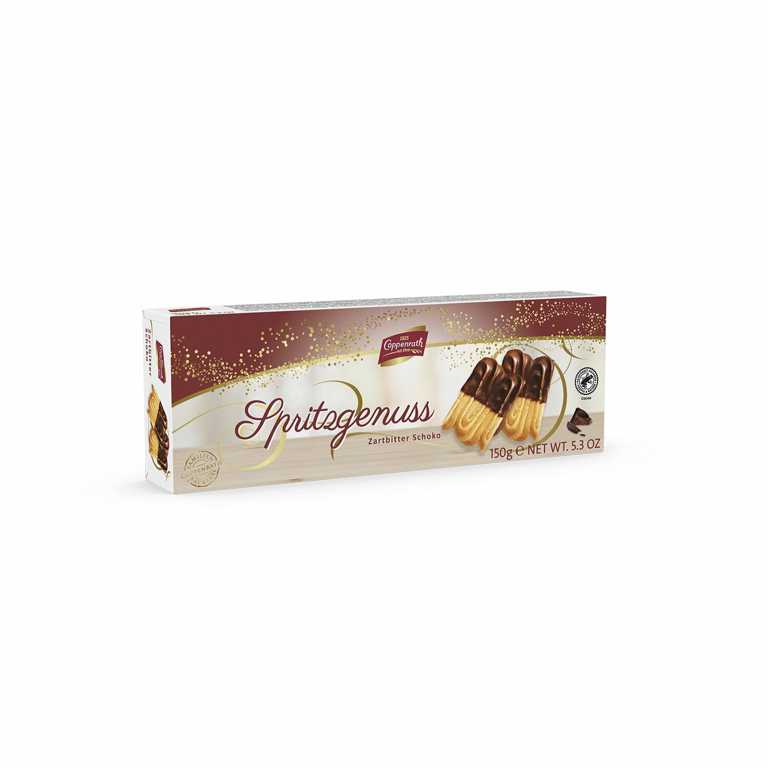 Печенье песочное с темным шоколадом "Coppenrath" Spritz-Genuss 150 грамм