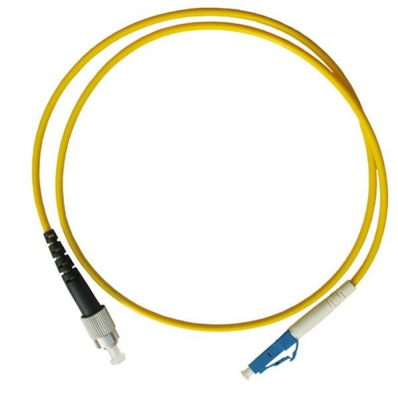 Патч-корд оптический (optic patch cord) LC/UPC-FC/UPC одномодовый (singlemode sm) 3 метра (Количество 2 шт.)