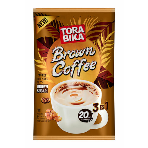 Напиток кофейный 3в1 Torabika BROWN COFFEE, 20 шт х 25 г