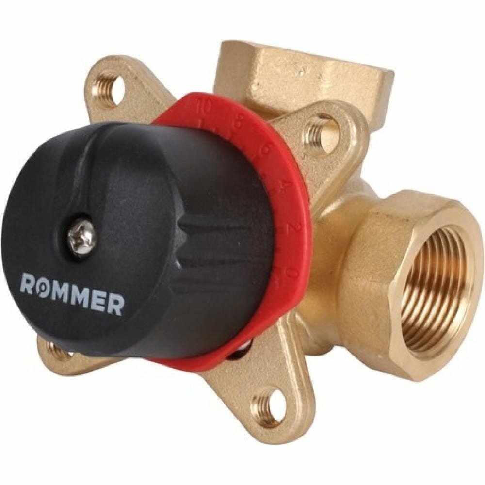 Трехходовой смесительный клапан ROMMER 3/4" KVs 6,3 (арт. RVM-0003-006320) — фото 10