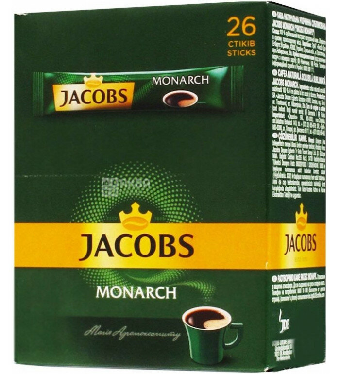 Кофе растворимый Jacobs Monarch, 26х1.8 гр [357131] Noname - фото №18
