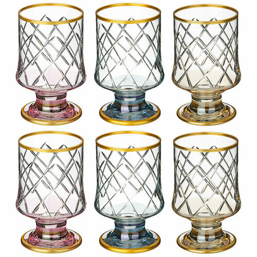 Набор фужеров 6шт стекло, 475мл DECORES