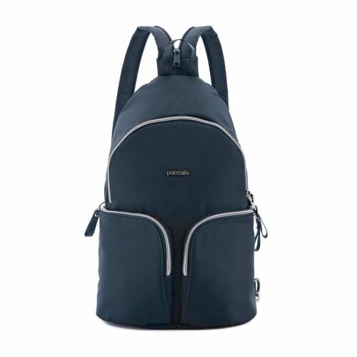 фото Женский рюкзак антивор pacsafe stylesafe sling backpack нейви объем 6 л, вес 0.33 кг, 6 степеней защиты, ручка для переноски