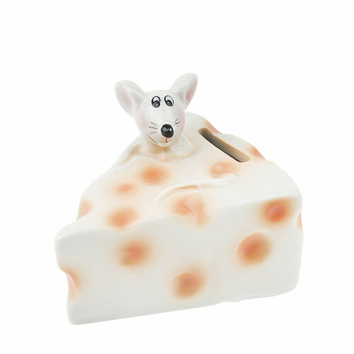Копилка для денег детская Мышь на сыре Monte Christmas 9х7,5х7 см 5750537