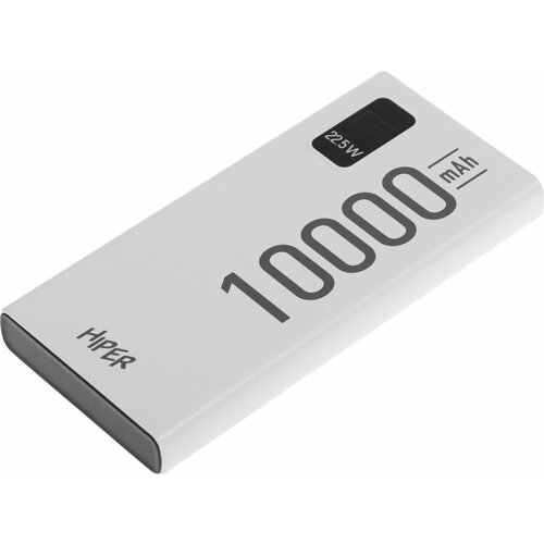 Мобильный аккумулятор Hiper EP 10000 10000mAh QC/PD 3A белый (EP 10000 WHITE) мобильный аккумулятор hiper ep 10000 10000mah черный