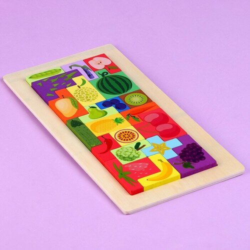 Пазл-тетрис Фрукты 30 15 1 см 679₽