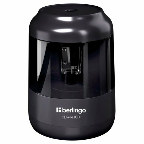 точилка berlingo xblade 100 электрическая 1 отверстие с контейнером Точилка электрическая 1 отверстие Berlingo xBlade 100, с контейнером, картонная упаковка