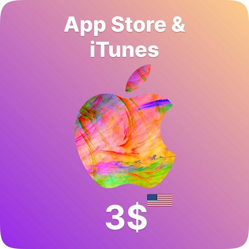 Подарочная карта App Store iTunes 3 USD 48500₽
