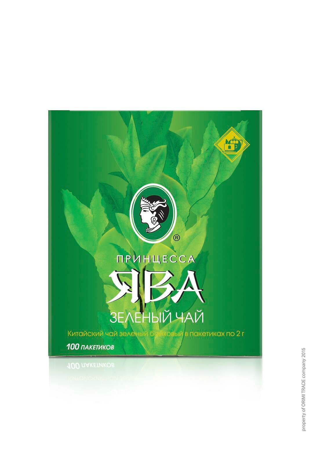 Чай принцесса ЯВА, зеленый, 100 пакетиков с ярлычками по 2 г, 0880-18 - фотография № 8