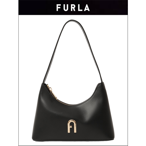 фото Сумка кросс-боди furla, фактура зернистая, черный