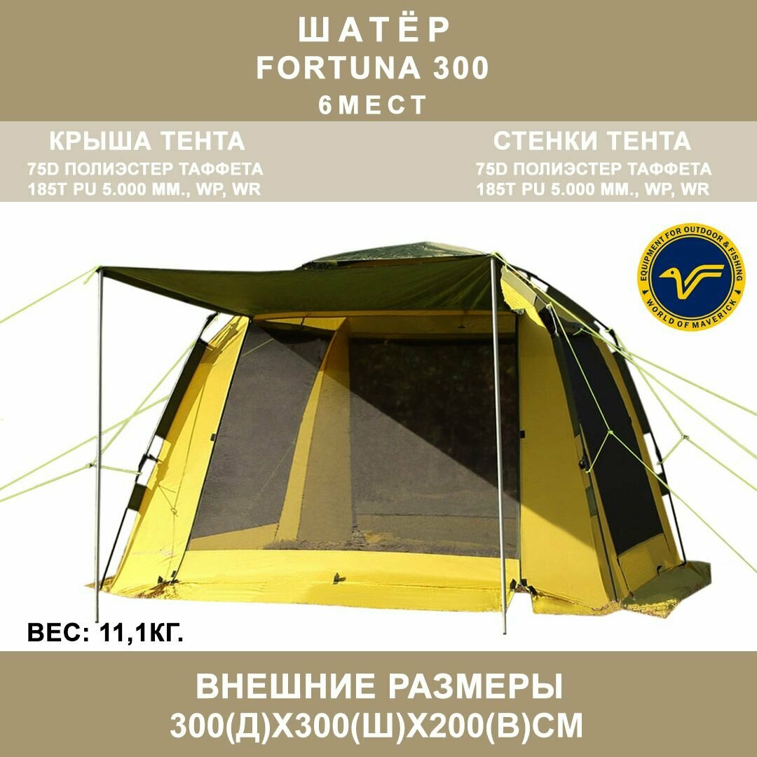 Туристический шатер-автомат World of Maverick Fortuna 300
