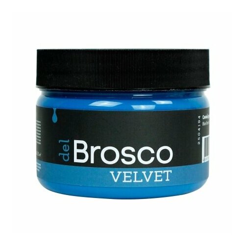 Краска интерьерная акриловая del Brosco Velvet синий деним 250мл.