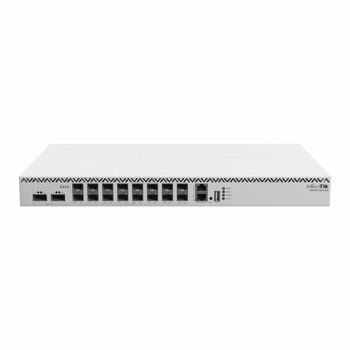 Коммутатор MikroTik CRS518-16XS-2XQ 16xSFP28 25Гб 2xQSFP28 100Гб 1xRJ45 100Мб коммутация до 12Тб RouterOS 22968400₽