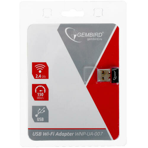 Адаптер Wi-Fi GEMBIRD WNP-UA-007 802.11b/g/n, USB - фотография № 14