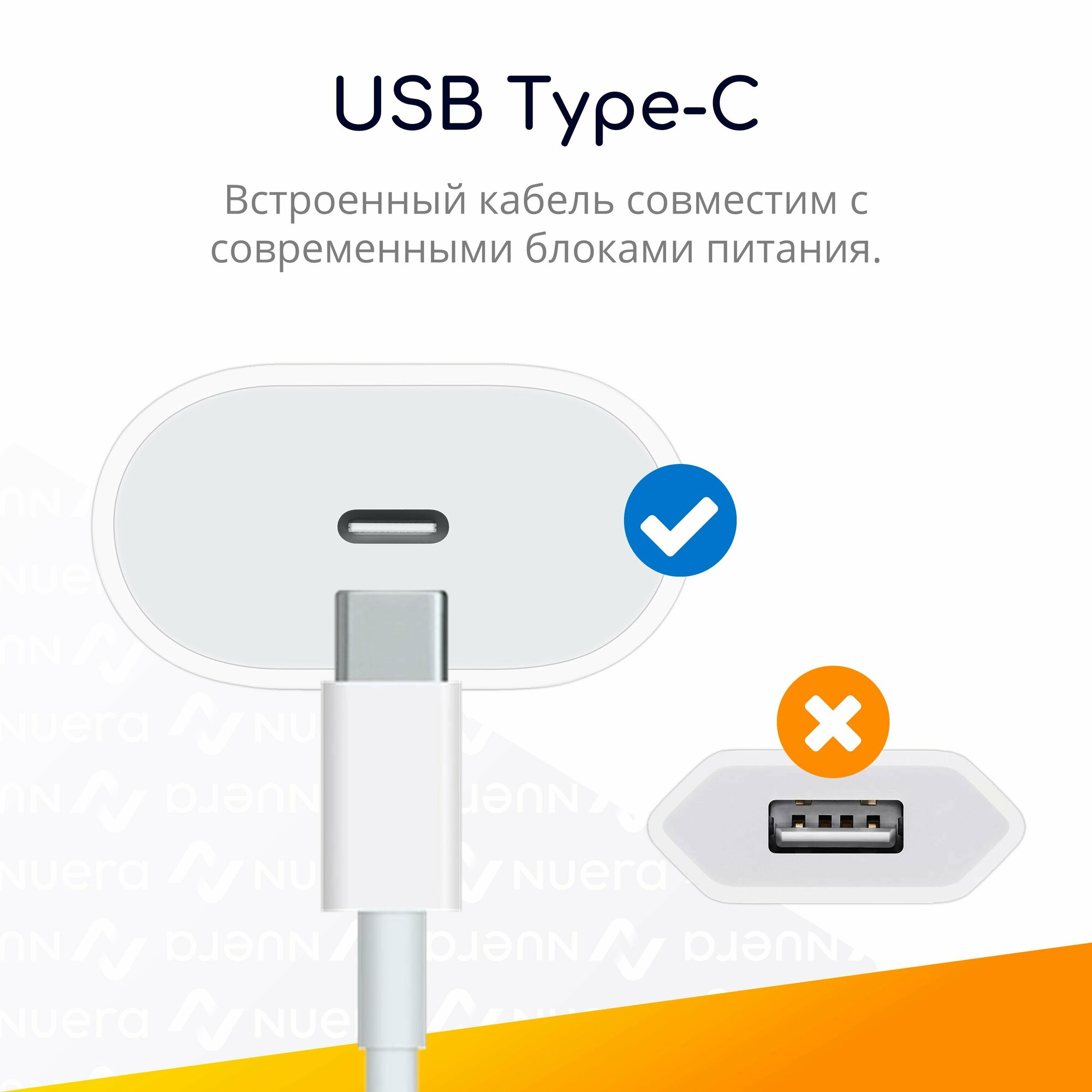 Беспроводное магнитное зарядное устройство для часов Apple Watch / штекер USB-C / кабель 1м / белая с металлической основной / Original Drop — фото 1