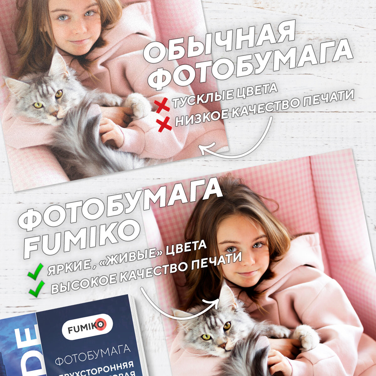 Фотобумага FUMIKO Матовая двухсторонняя, 220г А4 100л — фото 12