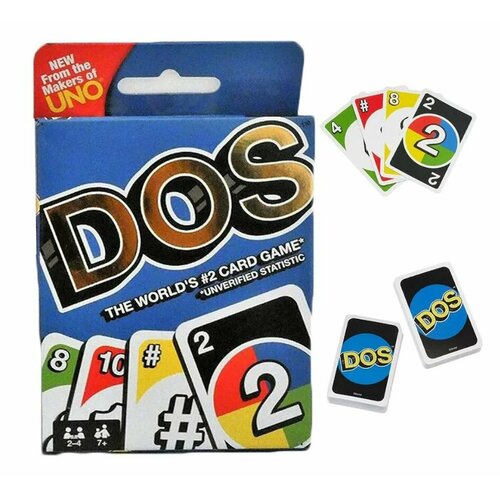 Карточная игра UNO DOS (УНО ДОС), 108 карт. Настольная игра для семейной компании детей и взрослых