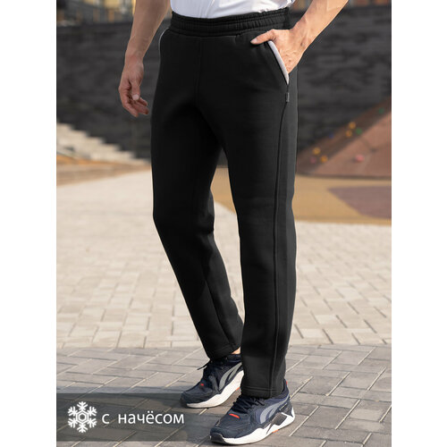 Брюки спортивные CroSSSport, размер 48, черный брюки crosssport размер 48 черный