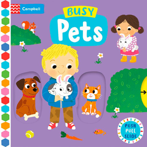 Push Pull Slide: Busy Pets