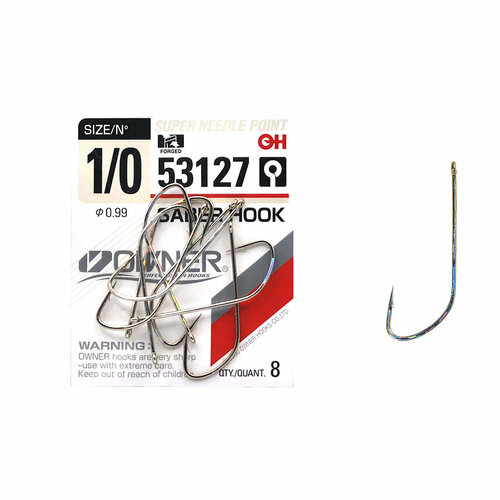 фото Крючки owner 53127 saber hook №1/0 (8шт)