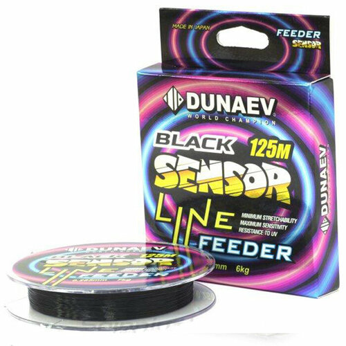 фото Леска dunaev super sensor feeder (black) 125м 0.285мм 7кг