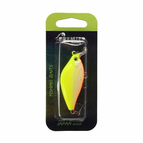 воблер premier minnow pro 90 мм 8 3 г минноу плавающий 0 4 1 2 м цвет 006 pr m90 006 1 Воблер PREMIER Crunk х, 55 мм, 8.4 г, крэнк, плавающий (0.6-2.5 м), цвет 006/1 (PR-Cх55-006/1)