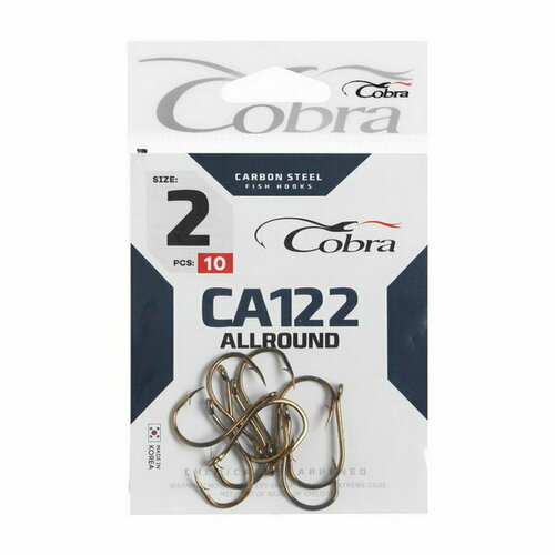 фото Крючки allround, серия ca122, № 02, 10 шт. cobra