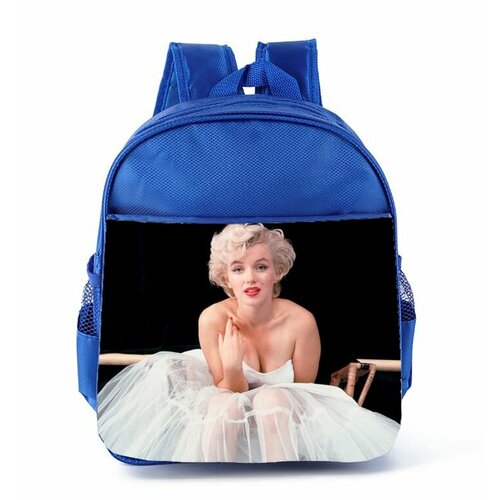 Рюкзак синий Мэрилин Монро, Marilyn Monroe №9 рюкзак розовый мэрилин монро marilyn monroe 17