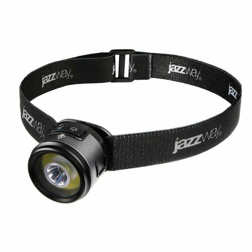 фото Фонарь универсальный налобный/кемпинговый accuh5-l5w/l3w 5вт xpg+3вт cob li-ion 800ма. ч jazzway 5046092