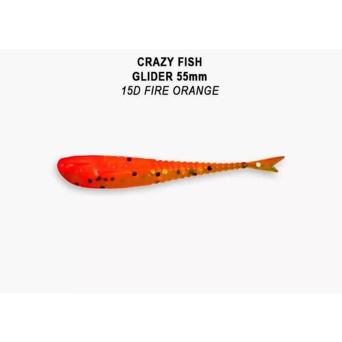 Силиконовая приманка мягкая съедобная Crazy Fish Glider 2.2 55 мм 35-55-15d-6 10 шт. силиконовая приманка мягкая съедобная crazy fish glider 2 2 55 мм 35 55 5d 6 10 шт